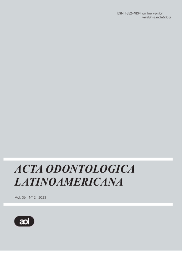					Ver Vol. 36 Núm. 2 (2023): Acta Odontológica Latinoamericana
				